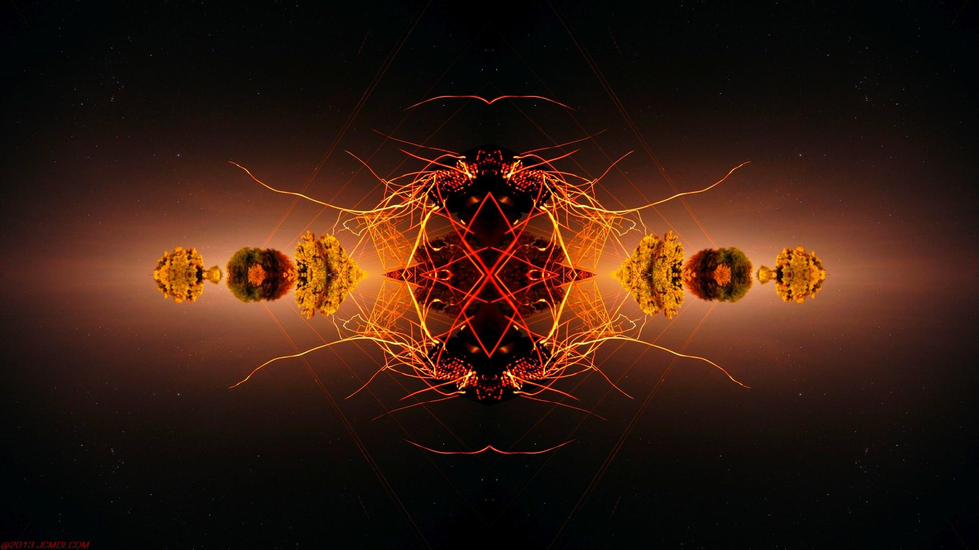 Chimney Sparks Abstract Artwork Timelapse Still Images